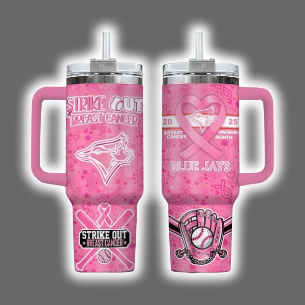 Blue Jays 2025 Breast Cancer Awareness Month Tumbler