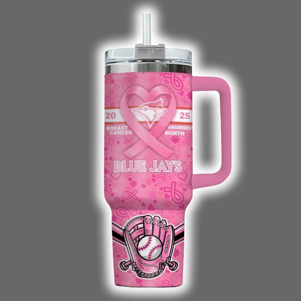 Blue Jays 2025 Breast Cancer Awareness Month Tumbler 3