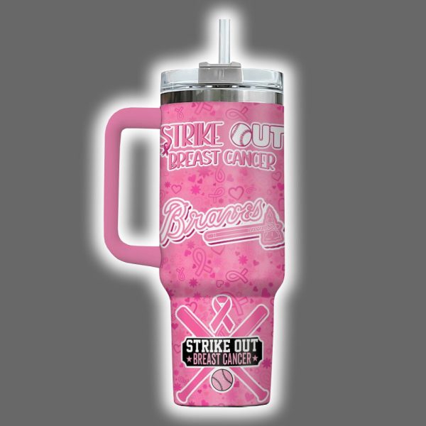 Braves 2025 Breast Cancer Awareness Month Tumbler 2