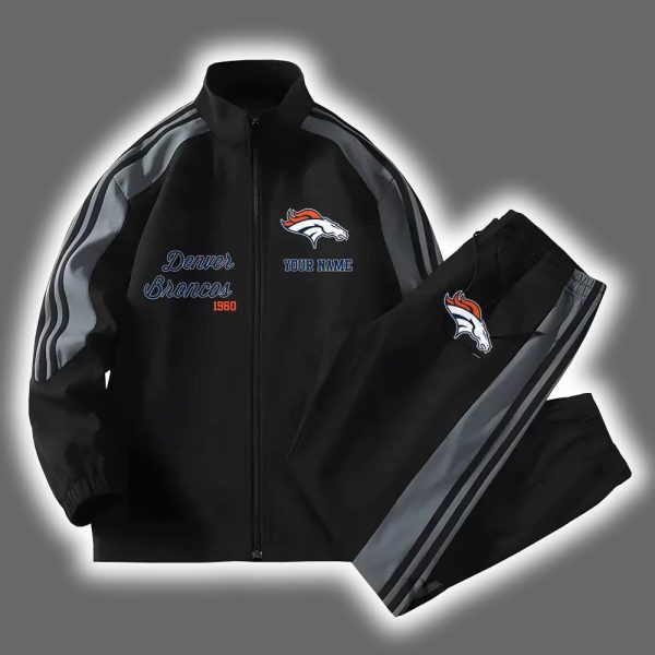 Broncos Football Versatile Personalized Sport Set Jacket And Pants 2