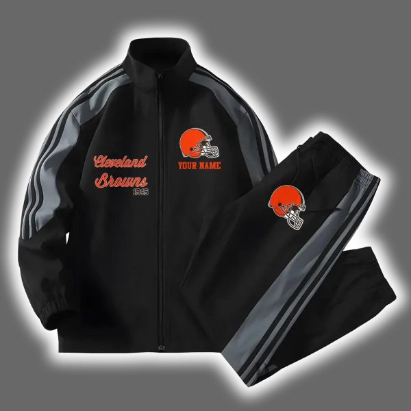 Browns Football Versatile Personalized Sport Set Jacket And Pants 2