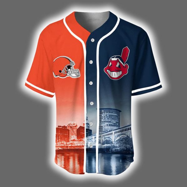Browns x Indians Skyline Personalized Jersey 2