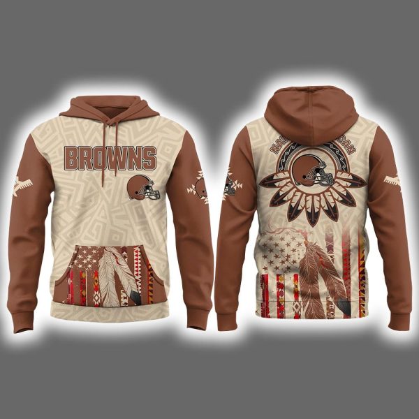 Browns x Native American Heritage 2025 Hoodie Cap