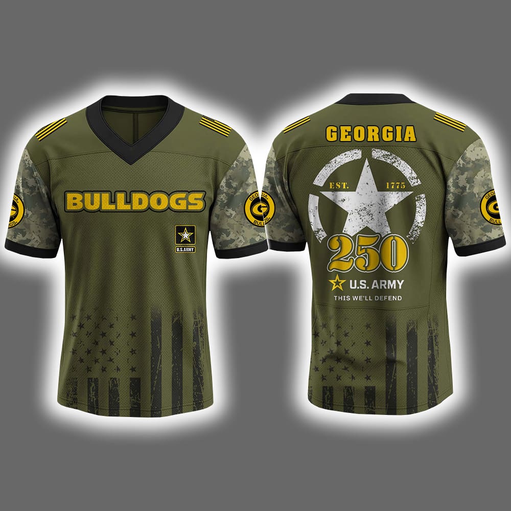 Bulldogs US ARMY 250th Birthday Jersey 2025 Bulldogs US ARMY 250th Birthday Jersey 2025