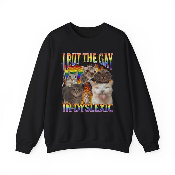 Cat In Put The Gay In Dyslexic Shirt