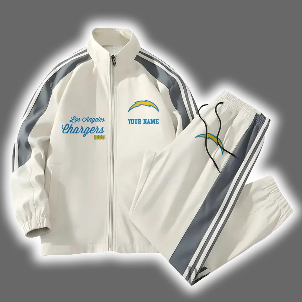 Chargers Football Versatile Personalized Sport Set Jacket And Pants Chargers Football Versatile Personalized Sport Set Jacket And Pants