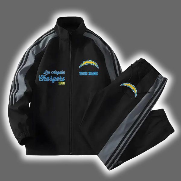 Chargers Football Versatile Personalized Sport Set Jacket And Pants 2