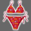 Chiefs Football Triangle Bikini Swimsuit