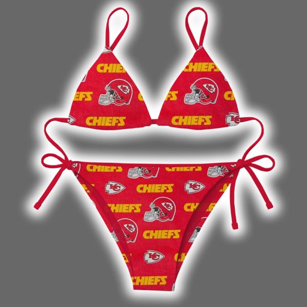 Chiefs Football Triangle Bikini Swimsuit