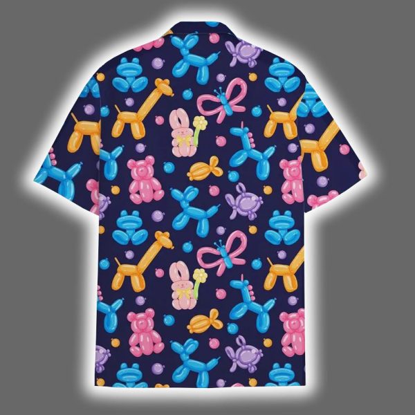 Colorful Balloon Animal Summer Aloha Hawaiian Shirt 3