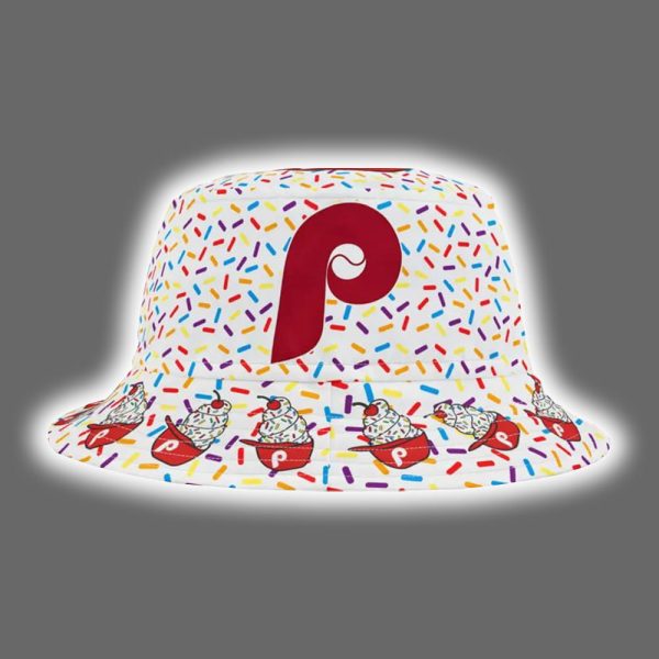 Colorful Phillies Ice Cream Sprinkles Bucket Hat