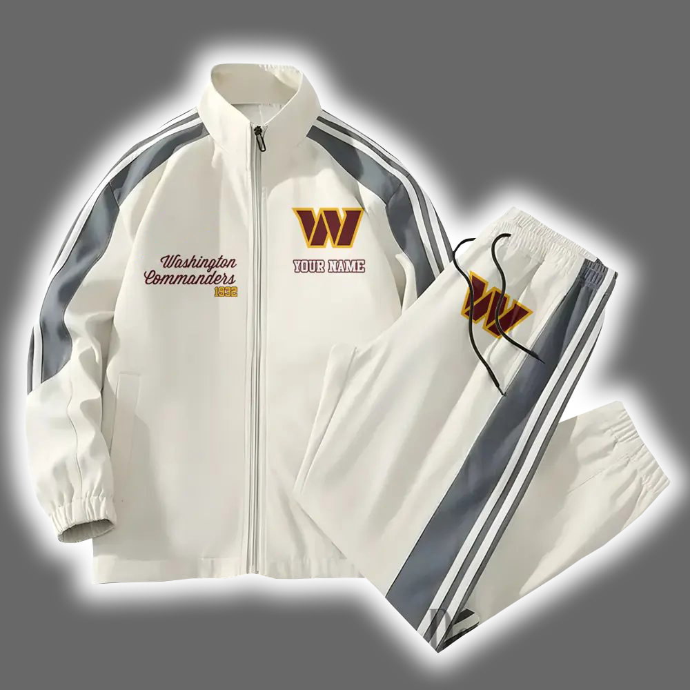 Commanders Football Versatile Personalized Sport Set Jacket And Pants Commanders Football Versatile Personalized Sport Set Jacket And Pants