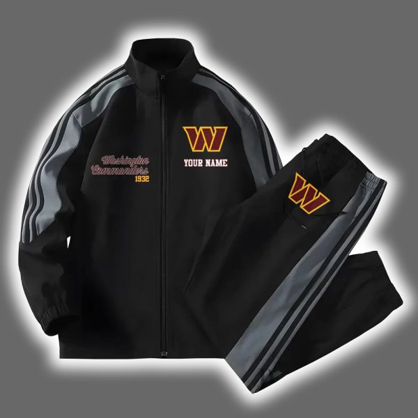 Commanders Football Versatile Personalized Sport Set Jacket And Pants 2