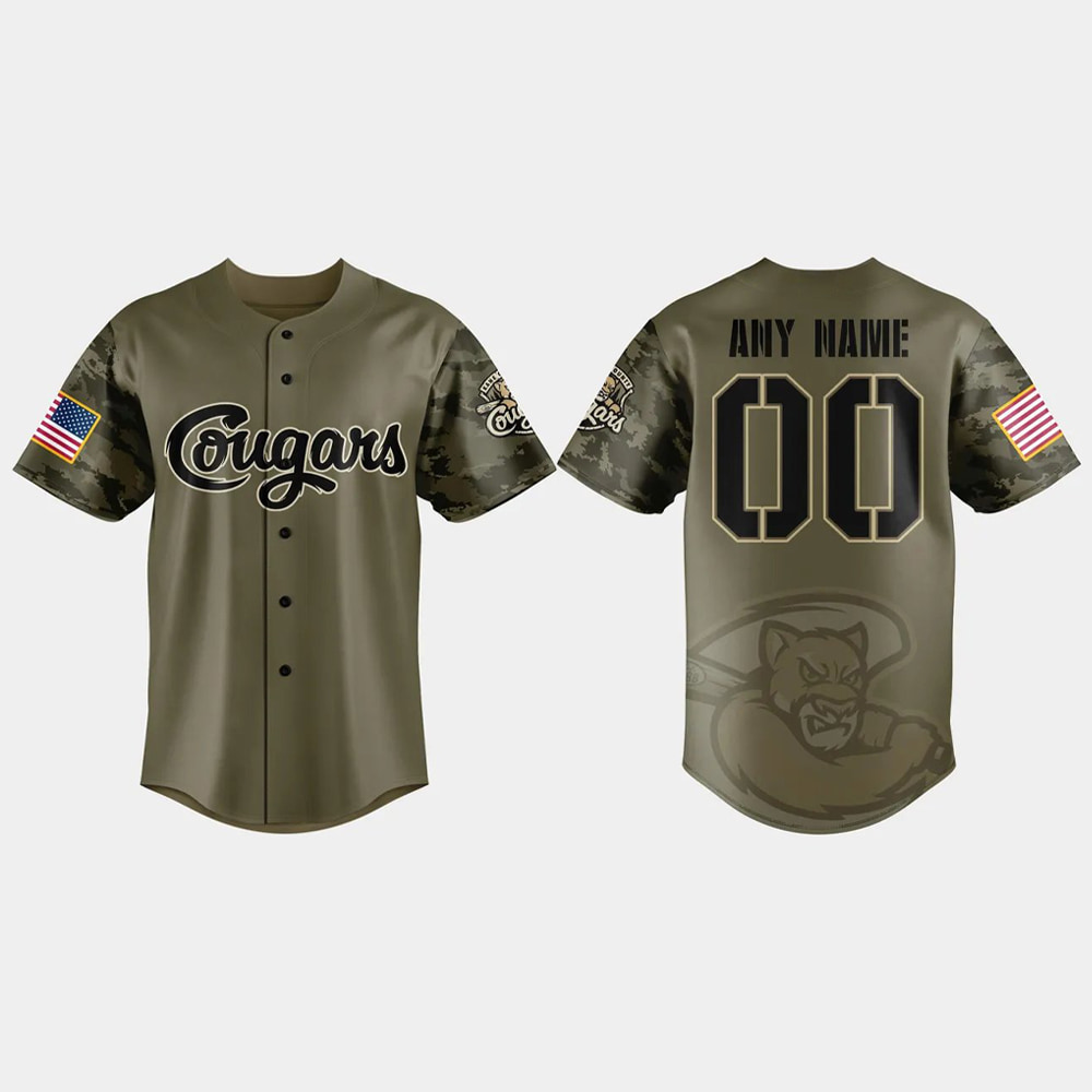 Cougars Military Appreciation Night 2025 Jersey Cougars Military Appreciation Night 2025 Jersey