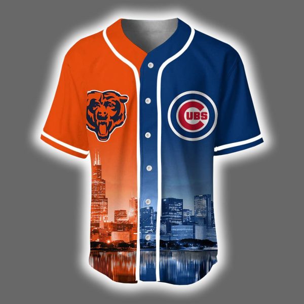 Cubs x Bears Skyline Personalized Jersey 2