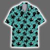 Cute Black Cat Summer Aloha Hawaiian Shirt 2