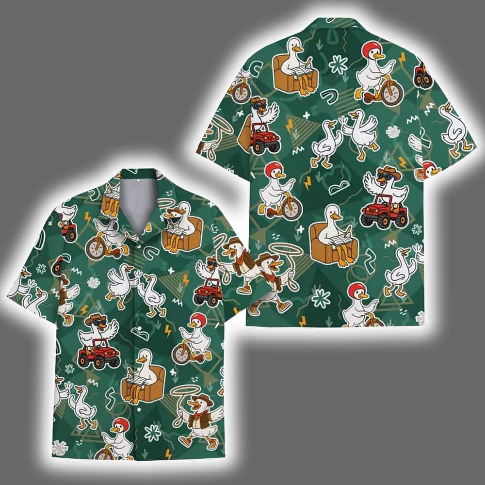 Cute Goose Summer Aloha Hawaiian Shirt Cute Goose Summer Aloha Hawaiian Shirt
