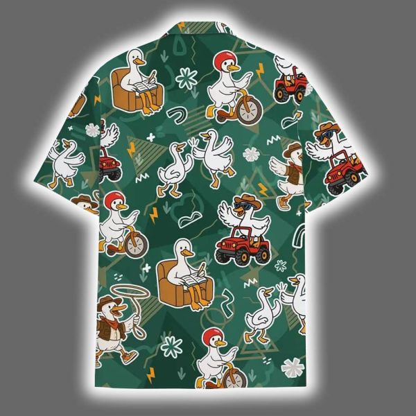 Cute Goose Summer Aloha Hawaiian Shirt 3