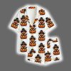 Cute Highland Cow Halloween Pumpkin Spooky Season Satin Pajama Set