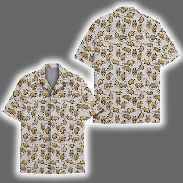 Cute Opossum Summer Tropical Hawaiian Shirt