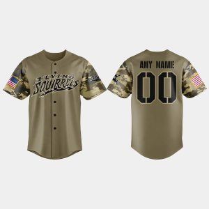 Flying Squirrels Military Appreciation Night 2025 Baseball Jersey