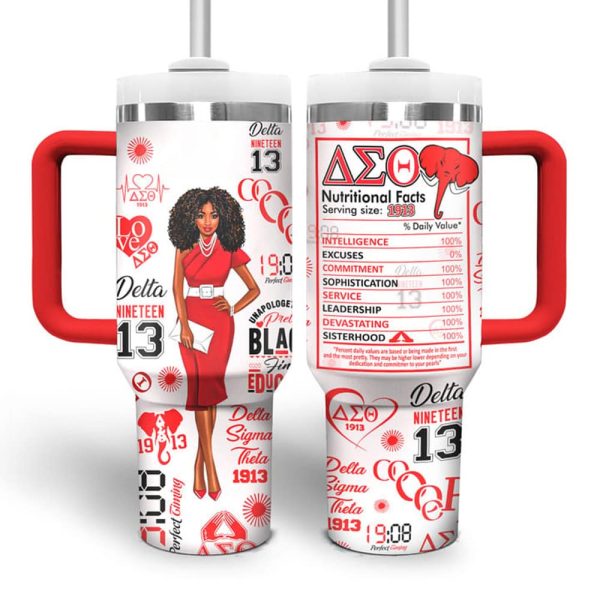 Delta Sigma Theta 1913 Nutritional Facts Tumbler