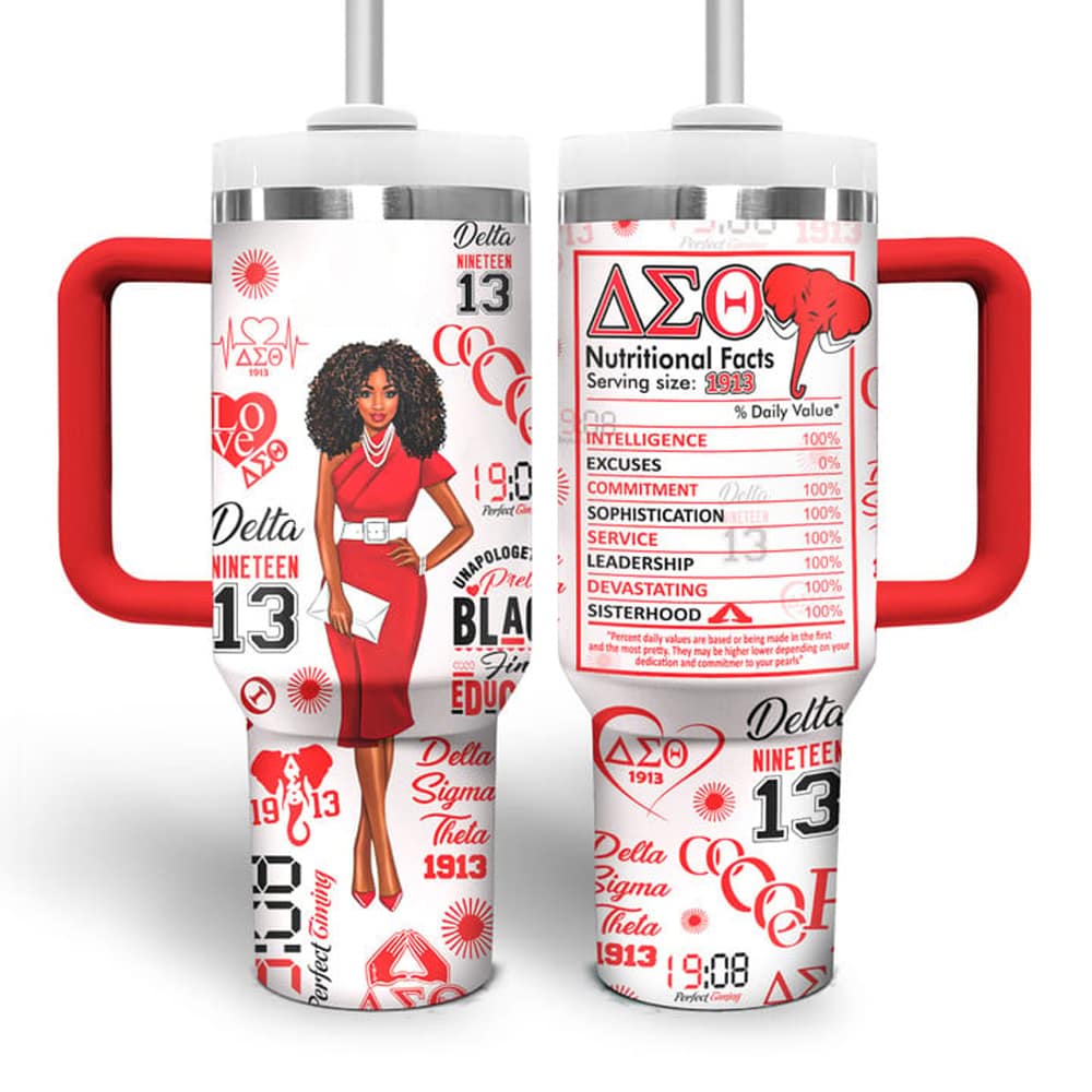 Delta Sigma Theta 1913 Nutritional Facts Tumbler Delta Sigma Theta 1913 Nutritional Facts Tumbler