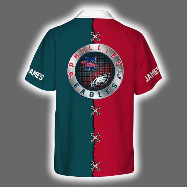 Eagles x Phillies Personalized Hawaiian Shirt 3