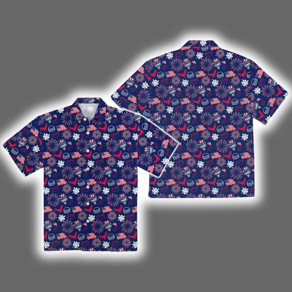 Erie SeaWolves Patriotic Button-Up Hawaiian Shirt 2025 Giveaway