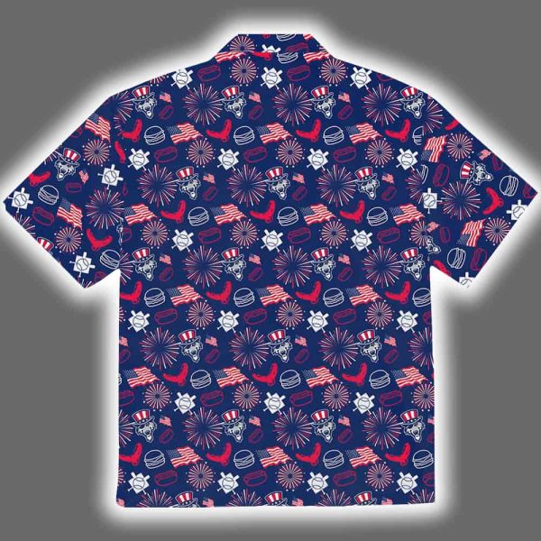 Erie SeaWolves Patriotic Button Up Hawaiian Shirt 2025 Giveaway 3
