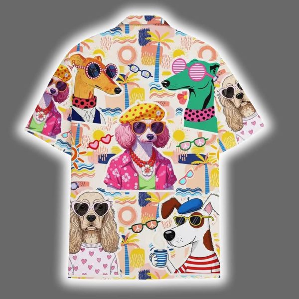 Fashionista Dog Colorful Summer Hawaiian Shirt 3