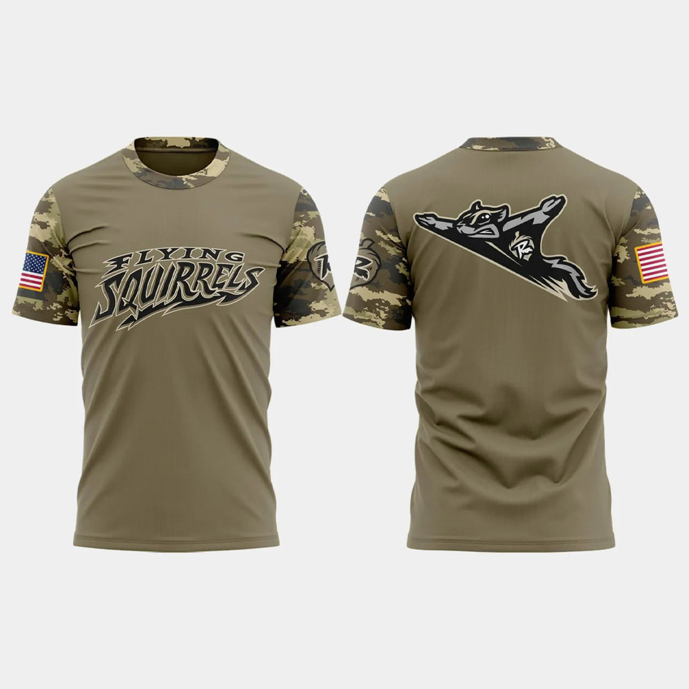 Flying Squirrels Military Appreciation Night 2025 Shirt Flying Squirrels Military Appreciation Night 2025 Shirt