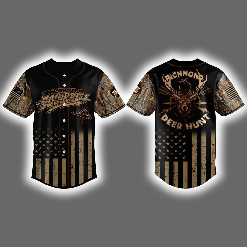 Flying Squirrels x Hunting Baseball Jersey 2025 Flying Squirrels x Hunting Baseball Jersey 2025