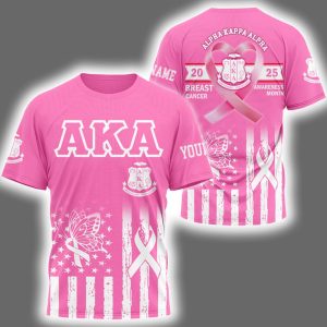 2025 Alpha Kappa Alpha Breast Cancer Awareness Month Shirt
