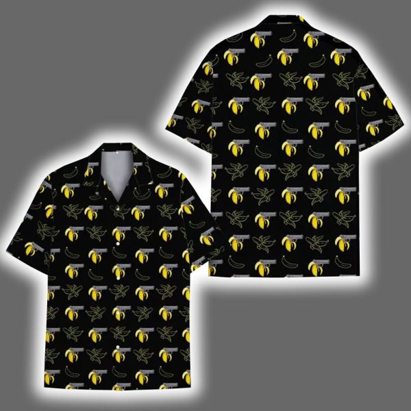 Funny Banana Tactical Hawaiian Shirt