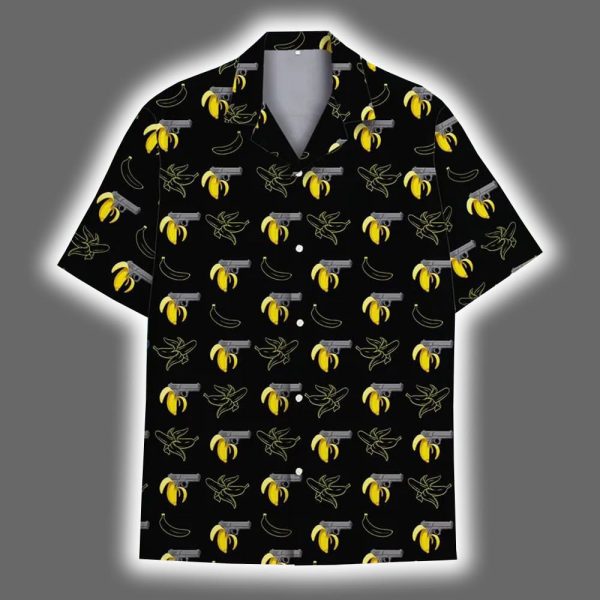 Funny Banana Tactical Hawaiian Shirt 2