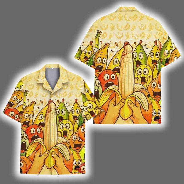 Funny Banana Tropical Summer Beach Hawaiian Shirt