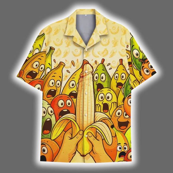 Funny Banana Tropical Summer Beach Hawaiian Shirt 2