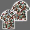 Funny Bigfoot Christmas Sasquatch Camping Holiday Aloha Hawaiian Shirt