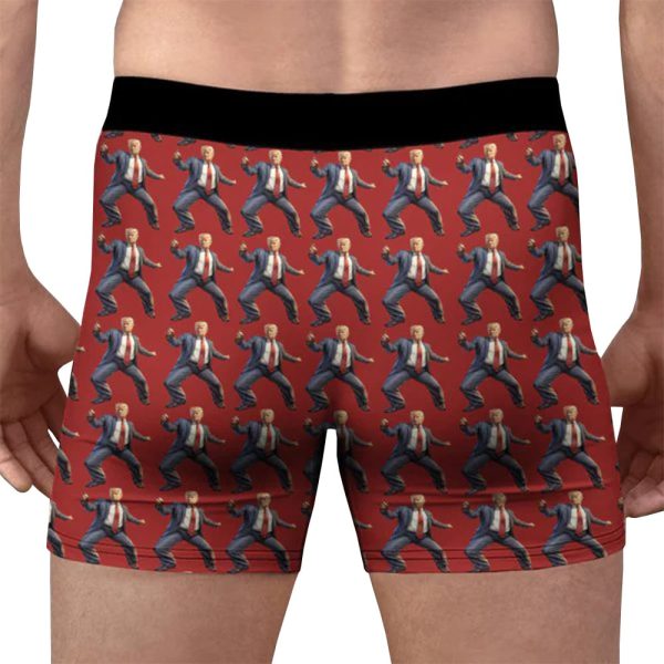 Funny Donald Trump Dancing Crazy Mens Boxer Briefs 2