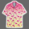 Funny Flamingo Pink Bird Tropical Beach Hawaiian Shirt 2