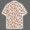 Funny Junk Food Pizza Donut Ice Cream Summer Hawaiian Shirt 3