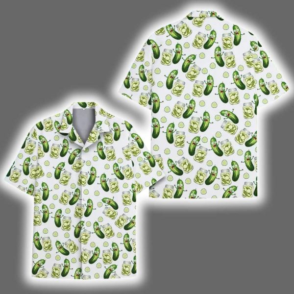 Funny Pickle Cute Cucumber Aloha Hawaiian Shirt