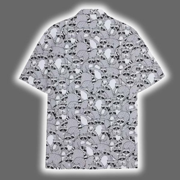 Funny Raccoon Party Vibes Hawaiian Shirt 3