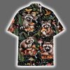 Funny Racoon Mushroom Summer Tropical Hawaiian Shirt 3
