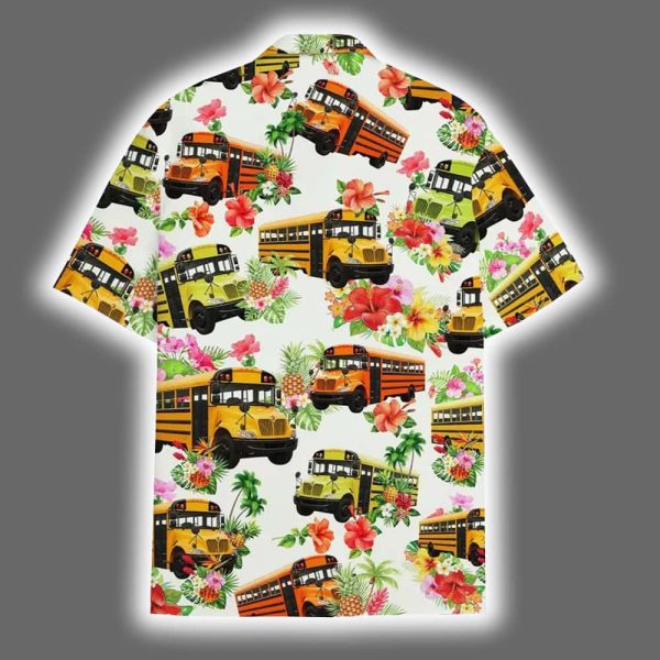 Funny School Bus Hawaiian Shirt 3