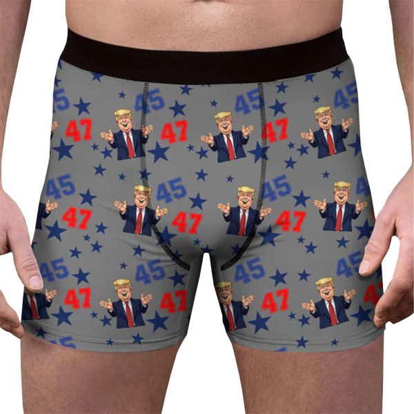 Funny Trump 45 47 Mens Boxer Briefs 3