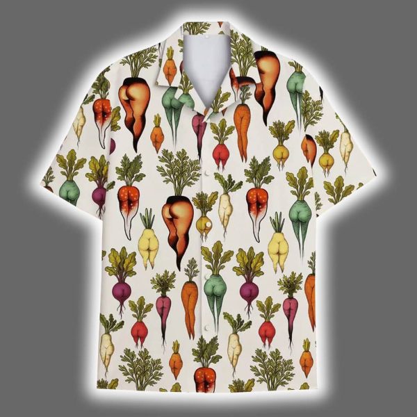 Funny Vegetable Butt Hawaiian Shirt 2