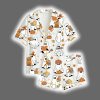 Ghost Books Halloween Satin Pajama Set