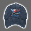 God Bless Texas Print Baseball Cap 2